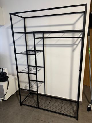 Burro organizador negro metal