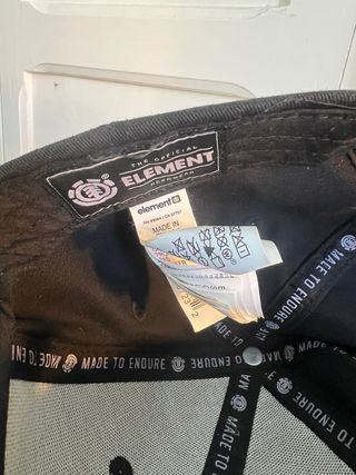 Gorra Element Negra Talla Única