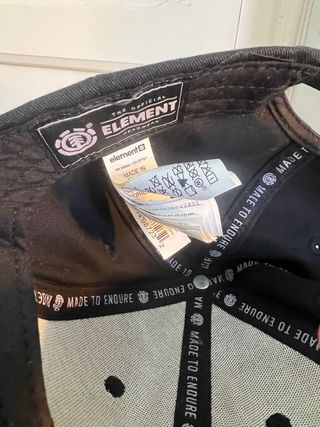 Gorra Element Negra Talla Única