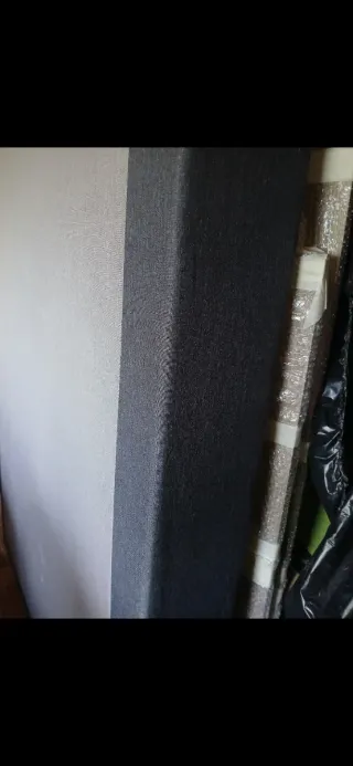 Base Cama 135x190 Tela Azul