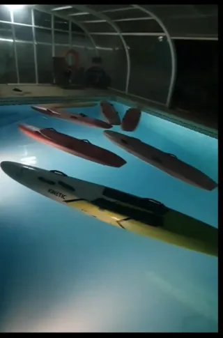 Tabla rescate y 5 nipper salvamento.