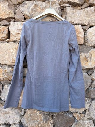 QS by S.Oliver Maglia Grigia Manica Lunga XS