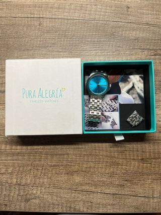 Reloj PURA ALEGRÍA Azul y Plateado