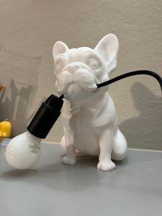 Lampada Bulldog Francese Design 3D