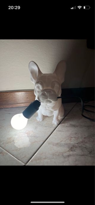 Lampada Bulldog Francese Design 3D