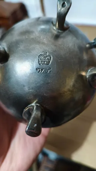 Latteria in metallo argentato