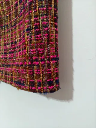 Gonna tweed wrap multicolor taglia XS