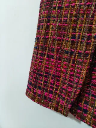 Gonna tweed wrap multicolor taglia XS