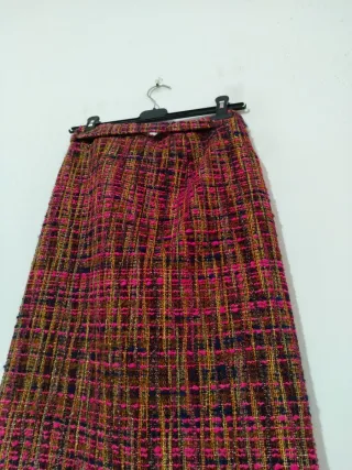 Gonna tweed wrap multicolor taglia XS