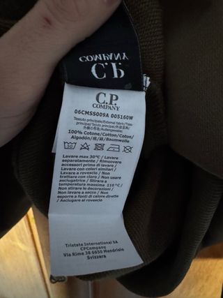 Sudadera CP Company Verde Talla L