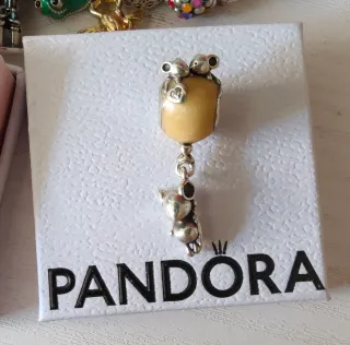 Charm Pandora Oficial Plata ratones.