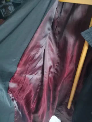 Gabardina mujer negra con cinturón