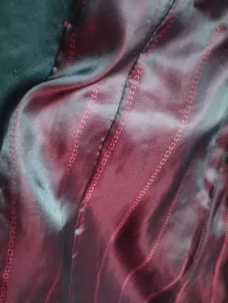 Gabardina mujer negra con cinturón