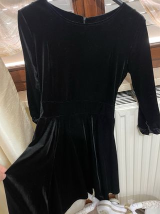 Abito in velluto nero