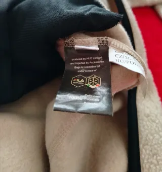 Giacca pile beige multicolor