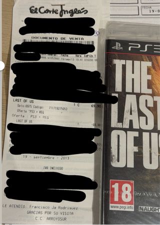 PS3 500GB + 2 Mandos + LAST OF US SIN DESPRECINTAR