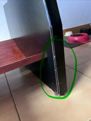 Mesa de centro se puede elevar.