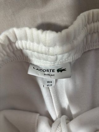 Pantalón deportivo Lacoste blanco