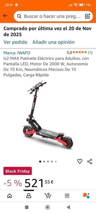 Patinete Eléctrico IWAFFO