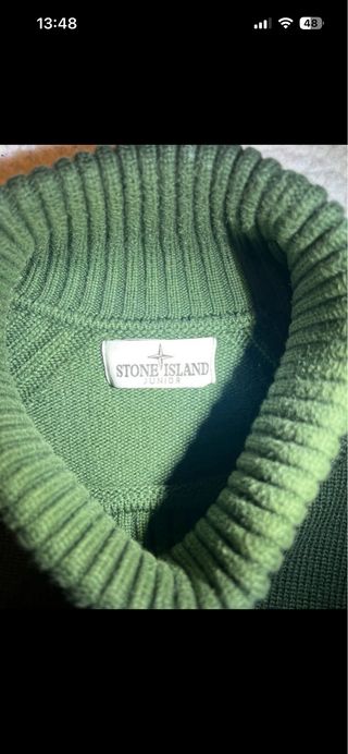 Jersey Stone Island Verde Oliva