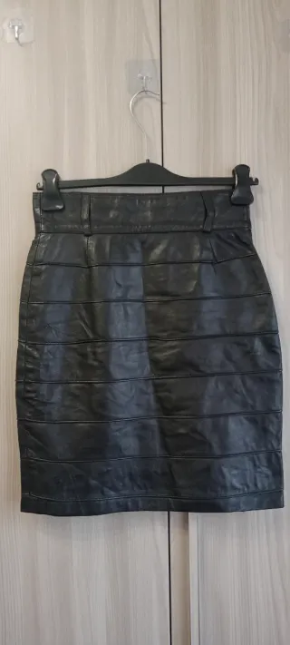 Gonna Vera Pelle Vintage Loredana Baron D'autilio