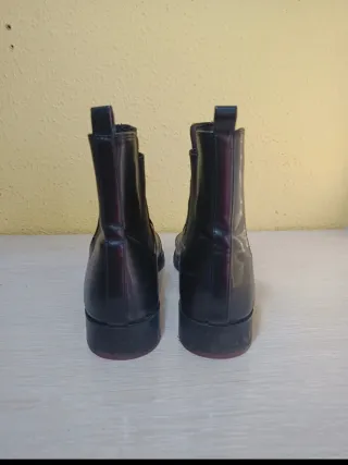 Botines Stradivarius negros planos