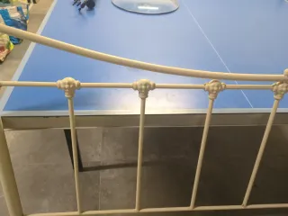 Cabezal cama metal beige 150cm