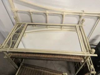 Cabezal cama metal beige 150cm