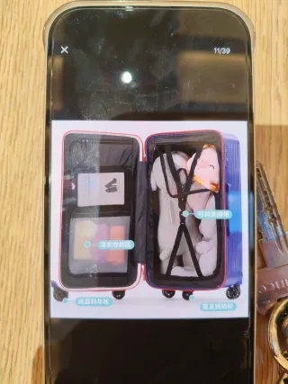 Maleta de viaje 32 5 ruedas azul