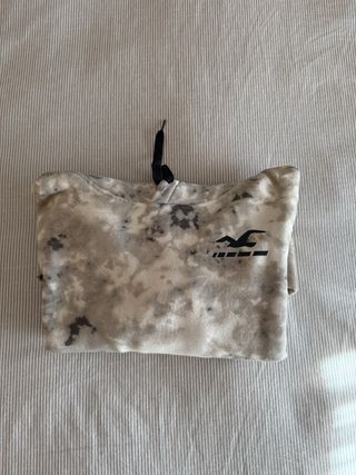 Sudadera Hollister Tie-Dye Gris y Beige