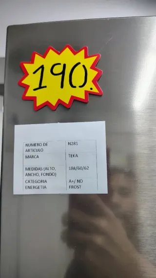 Nevera Teka Acero Inoxidable