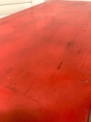 Mueble Oriental Vintage Rojo y Dorado