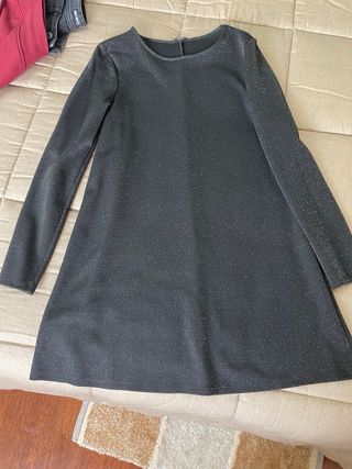 Vestito donna nero con glitter