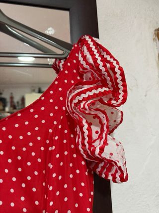 Traje Flamenca Rojo Lunares