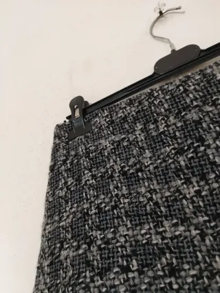 Minigonna tweed taglia S con lana