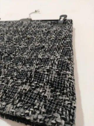 Minigonna tweed taglia S con lana