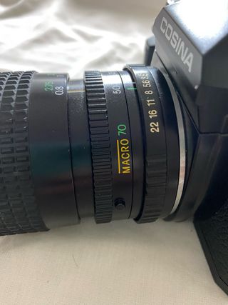 Cámara Cosina CT1 Super + Objetivo Macro 70mm