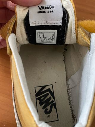 Vans amarillas talla 28 con velcro