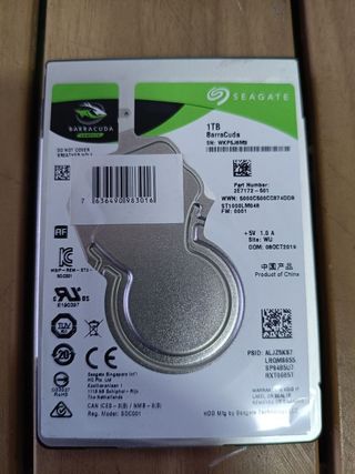 Disco Duro Seagate Barracuda Pro 1TB 2.5