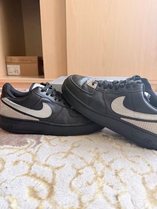 Nike Air Force 1 Talla 45 Negro/Plata