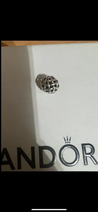 Charm Pandora Intrecciato Argento