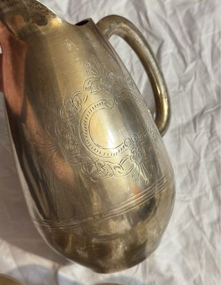 Set brocca + 6 bicchieri vintage