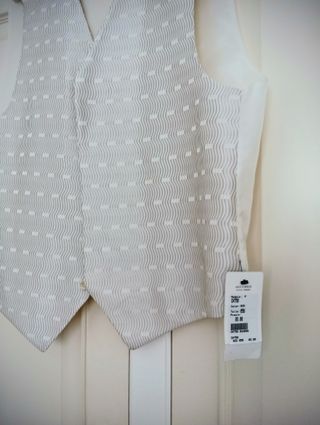 Chaleco de vestir caballero beige