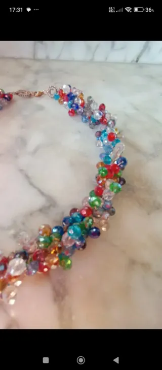 Bellissima collana corta, idea regalo con scatola