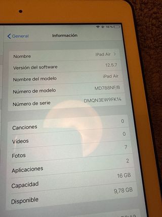 iPad Air 1 Blanco