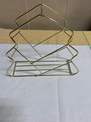 Porta guardanapos dourado