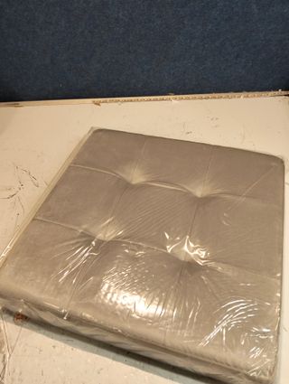 Puff Almacenaje Plegable 38 x 38 x 38 cm Gris Paloma SONGMICS LSF227G01