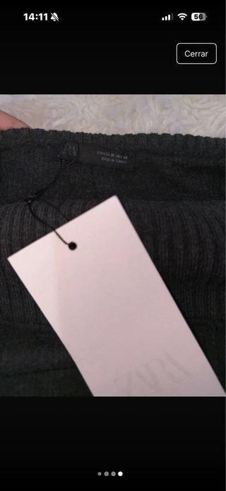 Falda Zara gris