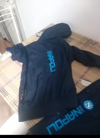 Tuta Sportiva Napoli Kappa Acetato Blu