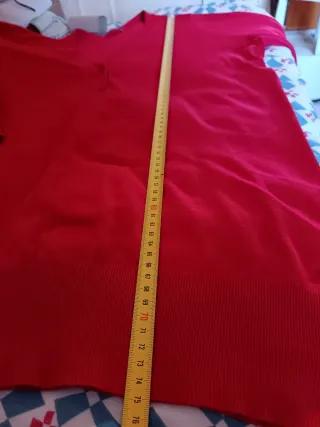 Jersey rojo, 75cm largo